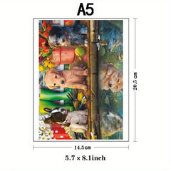 Dog Reflection Wooden Puzzle Maternal Love Jigsaw Puzzle for Adult Gift