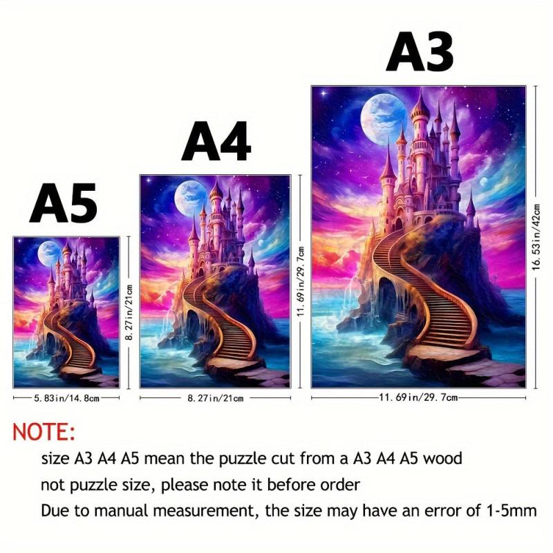 Magic Castle Puzzle Animal Shaped Wooden Brain Teaser Toy