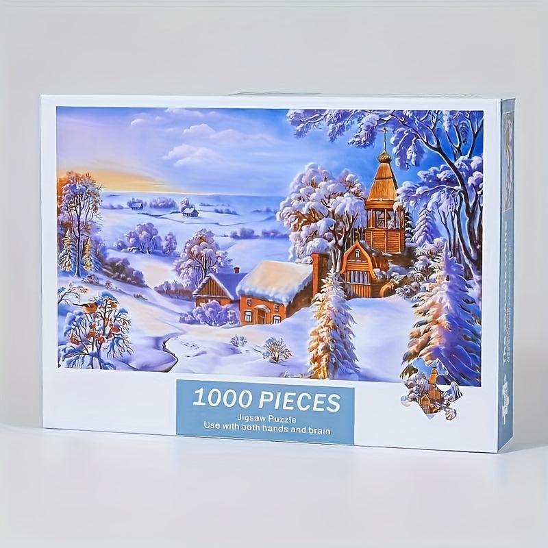 1000 Pieces Jigsaw Puzzle Adult Decompression Landscape Art Painting Puzzle