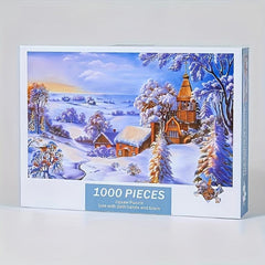 1000 Pieces Jigsaw Puzzle Adult Decompression Landscape Art Painting Puzzle