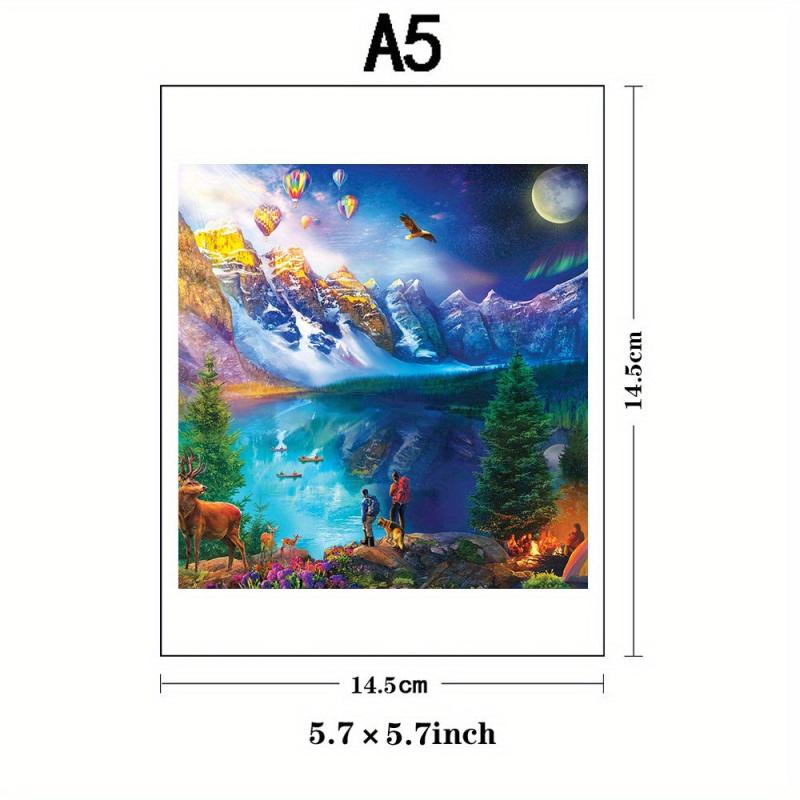 Wooden Jigsaw Puzzle Scenery Animal Unique Pieces Family Game