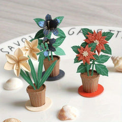 3D Flowerpot Jigsaw Puzzle Model Building Kit Educational Toys