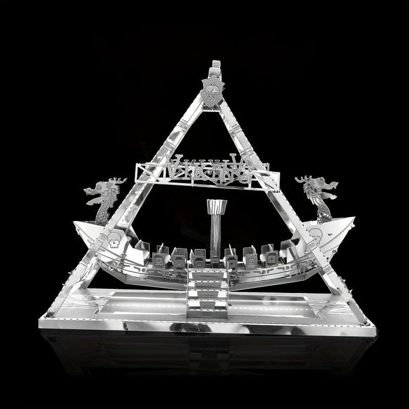 3D Metal Jigsaw Puzzle Model Viking Pirate Gift Decoration