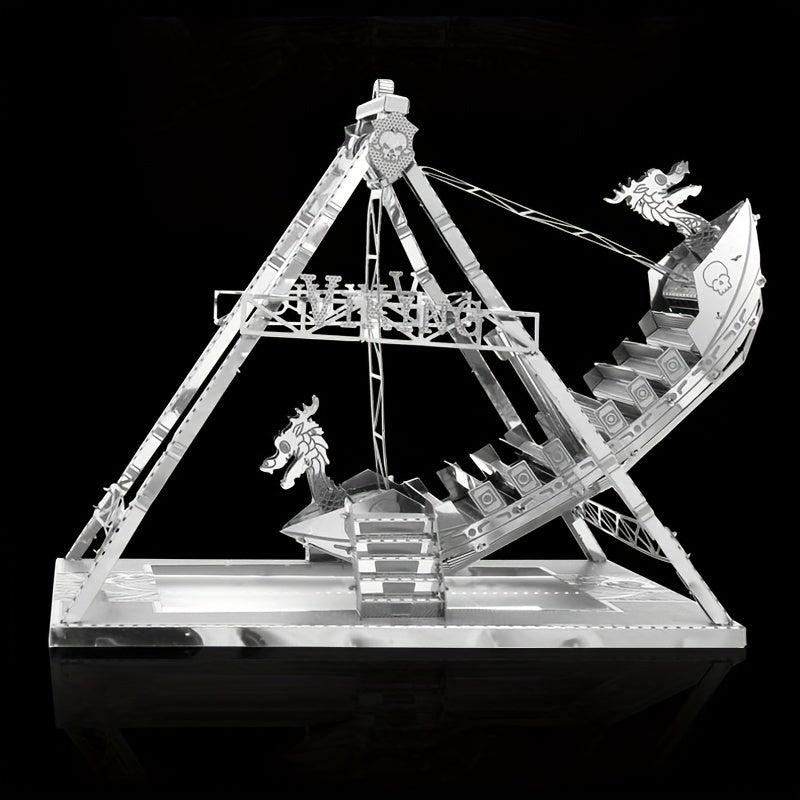3D Metal Jigsaw Puzzle Model Viking Pirate Gift Decoration