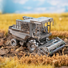 Metal 3D Puzzle DIY Engineering Vehicle Tractor Harvester Sugarcane