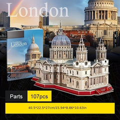St Paul's Cathedral 3D Paper Model Puzzle House Craft Toy for Teens & Children