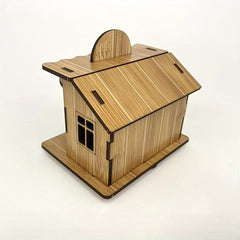3D Wooden Puzzle Building Kit DIY Brain Teaser Model