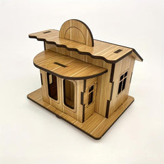 3D Wooden Puzzle Building Kit DIY Brain Teaser Model