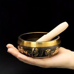 Handcrafted Copper Chime Singing Bowl Set for Inner Peace & Meditation