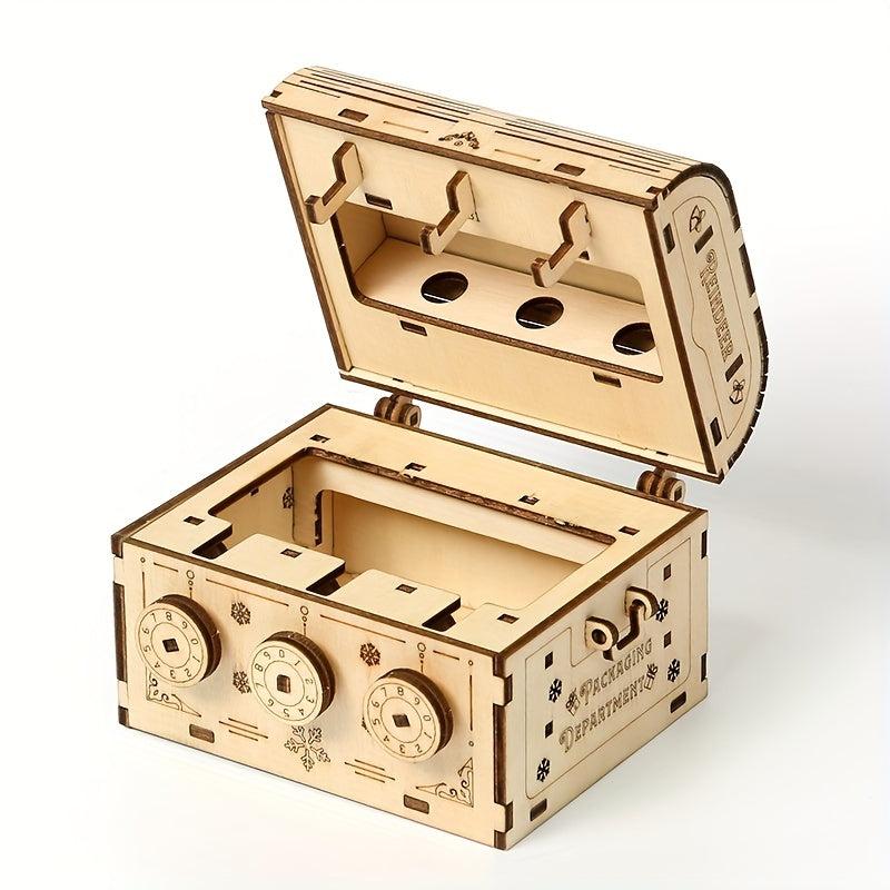 3D Wooden Puzzle Combination Box Educational Toy