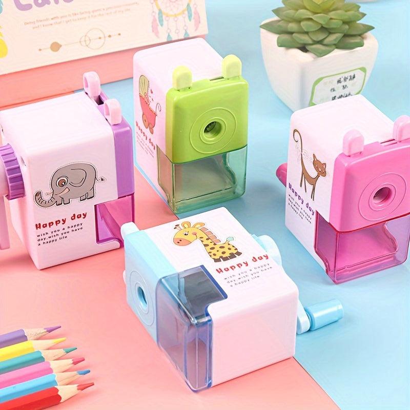 Single Hole Pencil Sharpener Boxed Student Stationery Handheld
