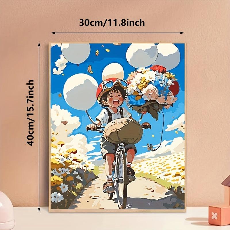 DIY Cartoon Anime Digital Painting Bedroom Decoration