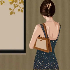 Sunflower DIY Coloring Digital Painting Healing Series Silhouette Girl