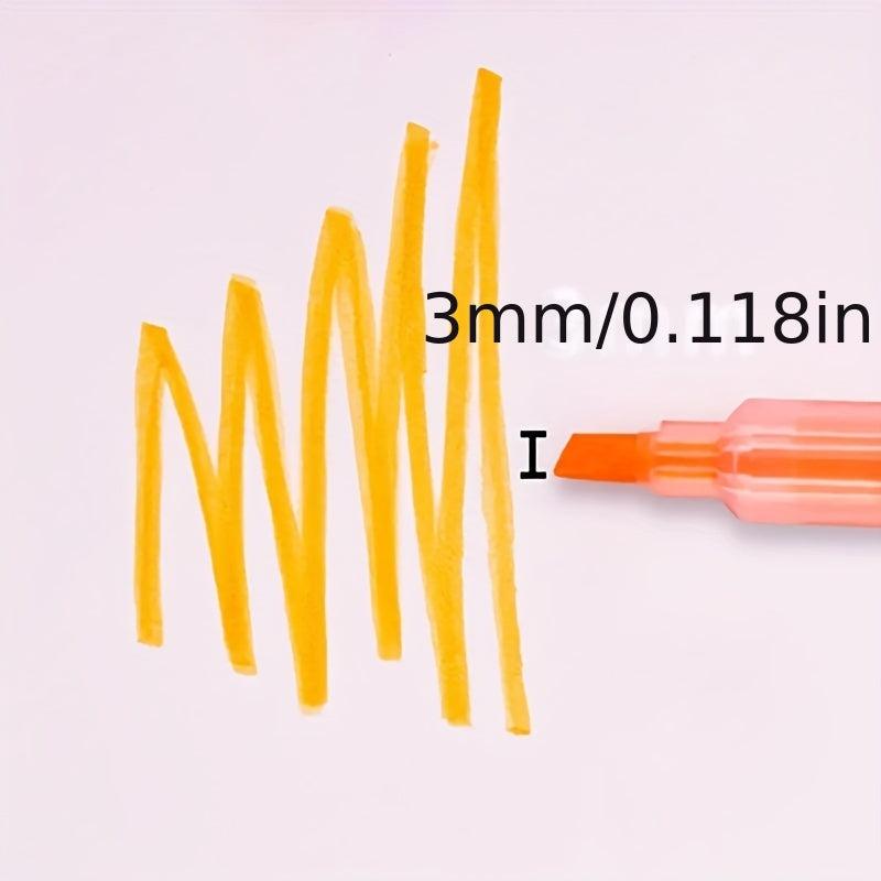 6 Dual Ended Marker Highlighters - Essential for Internet Stars & Students