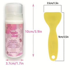 Water Soluble Jigsaw Puzzle Glue Kit, Non-Toxic Craft Glue for 1000 Pieces