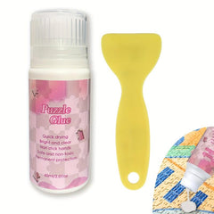 Water Soluble Jigsaw Puzzle Glue Kit, Non-Toxic Craft Glue for 1000 Pieces