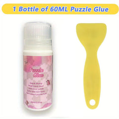 Water Soluble Jigsaw Puzzle Glue Kit, Non-Toxic Craft Glue for 1000 Pieces