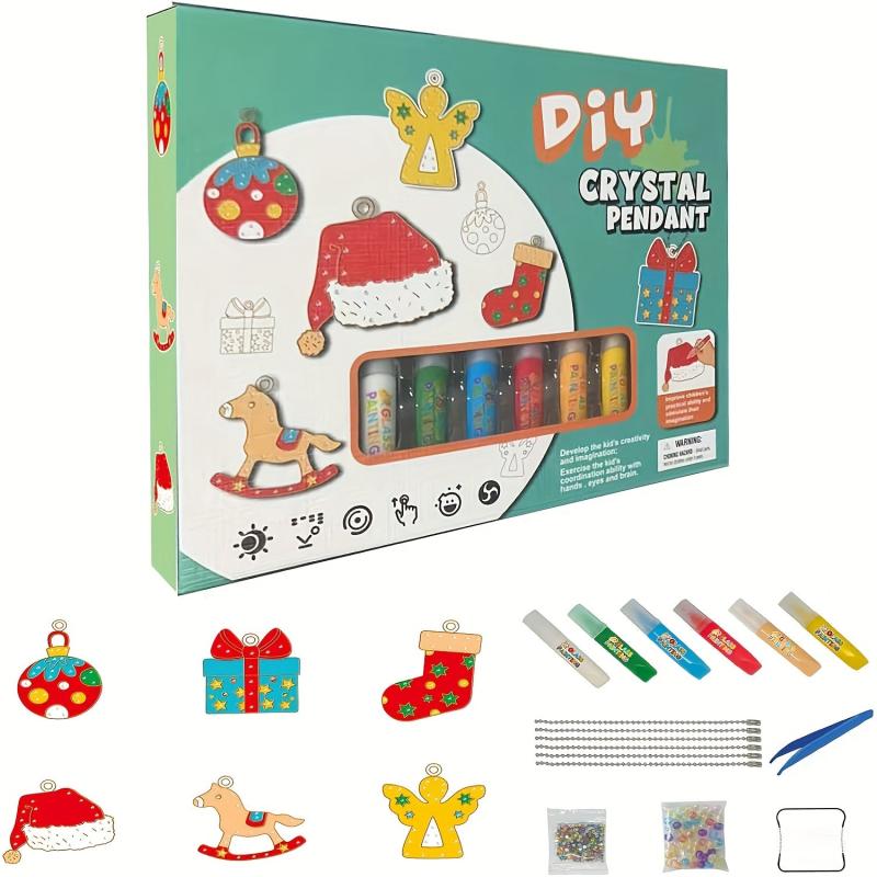 DIY Crystal Glue Painting 3D Baking Graffiti Coloring Toy