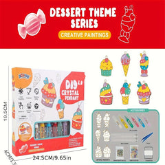 DIY Crystal Glue Painting 3D Baking Graffiti Coloring Toy