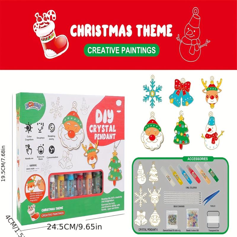 DIY Crystal Glue Painting 3D Baking Graffiti Coloring Toy