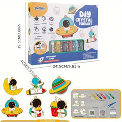 DIY Crystal Glue Painting 3D Baking Graffiti Coloring Toy