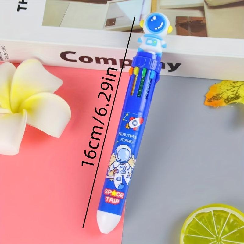 Cartoon 10 Ballpoint Pen Student Handbook School Prizes Office Marker Pen