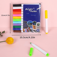 12 Acrylic Marker Pen Water-based Paint Pen