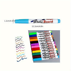12-Color Water Painting Pens Spoon Set Magic Floating Pens Erasable Whiteboard