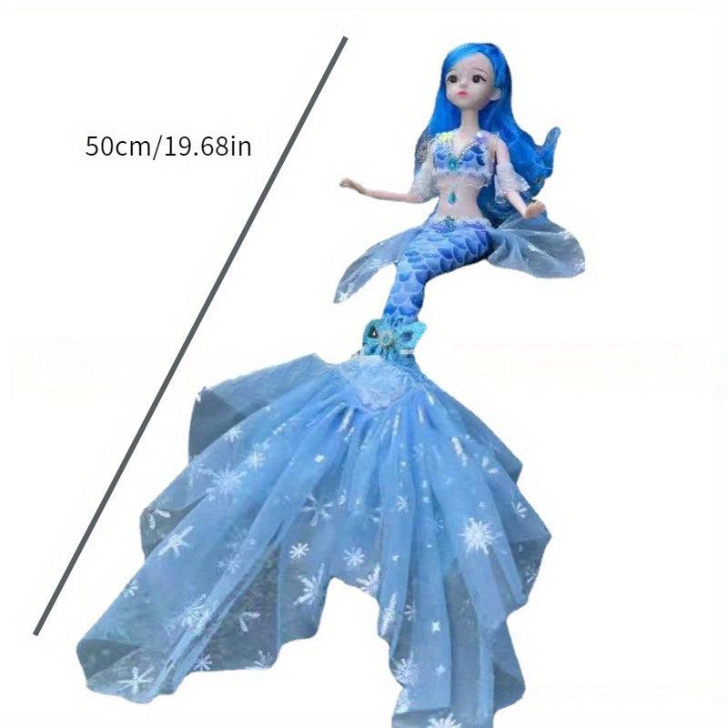 Mermaid Wedding Dress Doll Girl Birthday Gift Plush Princess Doll