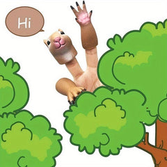 Squirrel Finger Hand Puppet Animal Doll Plaything Gift