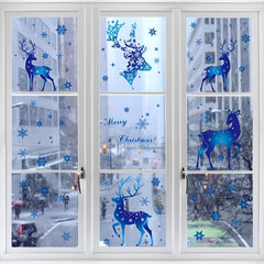 Christmas Snow Stickers for Glass Window Decorations