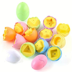 6Pcs Baby Matching Eggs Toy Early Educational Toy Shape And Recognition Toys