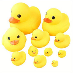 Yellow Ducks Bath Toys for Kids Water Play Ducks Bathroom Vinyl Duck