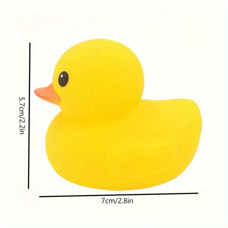 Yellow Ducks Bath Toys for Kids Water Play Ducks Bathroom Vinyl Duck