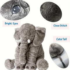 Grey Elephant Plush Toy Stuffed Animal Toy for Halloween Thanksgiving Christmas