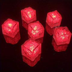Colorful Changing Ice Cube Lights Water Light Up Ice Cube Bar KTV