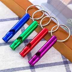 15pcs Random Outdoor Survival Whistle Keychain for Camping Hiking Sports