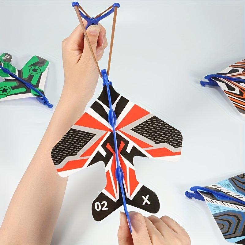 Luminous Slingshot Catapult Plane Toy for Kids
