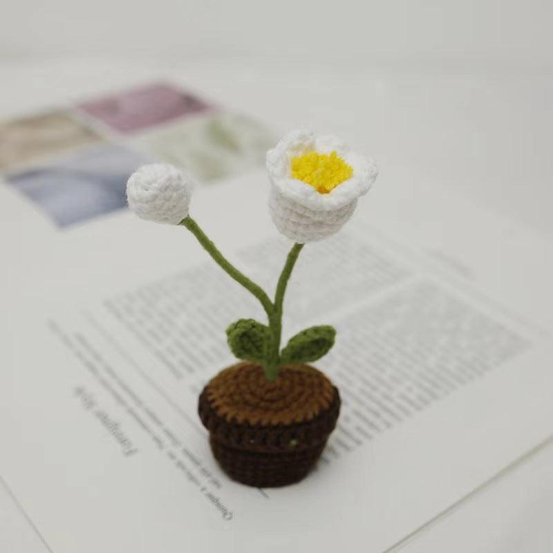 Creative Woolen Weaving Artificial Sunflowers Love Ornaments