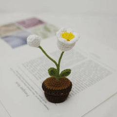Creative Woolen Weaving Artificial Sunflowers Love Ornaments