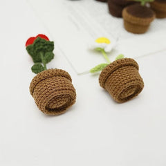 Creative Woolen Weaving Artificial Sunflowers Love Ornaments