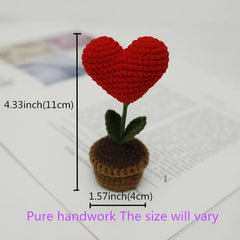 Creative Woolen Weaving Artificial Sunflowers Love Ornaments