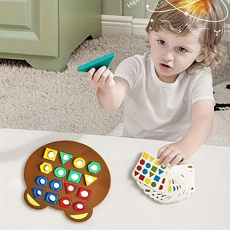 Shape Matching Game Jigsaw Puzzle Geometric Shape Quick Matching Board