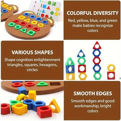Shape Matching Game Jigsaw Puzzle Geometric Shape Quick Matching Board