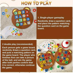 Shape Matching Game Jigsaw Puzzle Geometric Shape Quick Matching Board