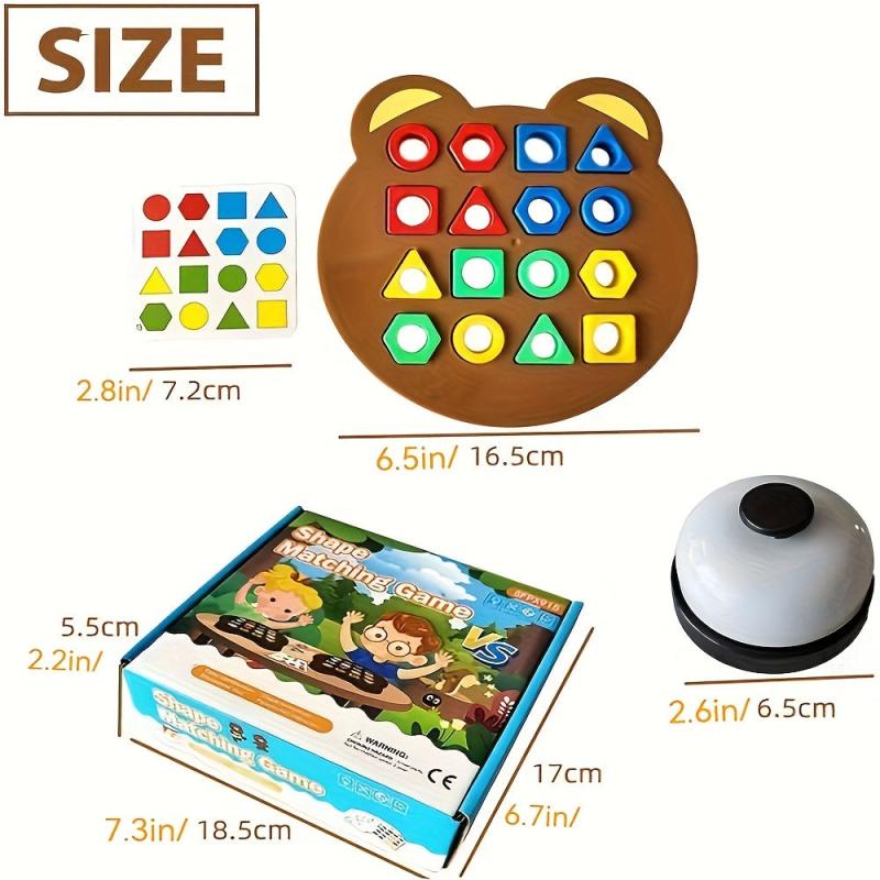 Shape Matching Game Jigsaw Puzzle Geometric Shape Quick Matching Board