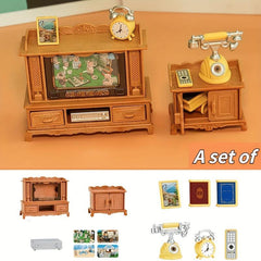 Doll House Living Room Set for Girl Children Toys