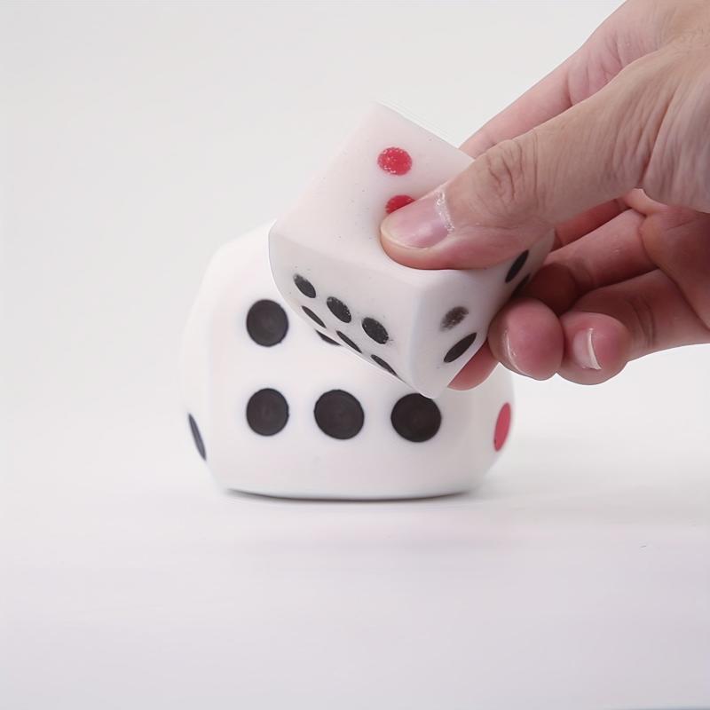 Big & Small Dice Squeeze Toys Stress Relief Flying Chess Ludo Party Supplies
