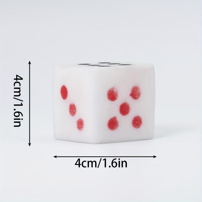Big & Small Dice Squeeze Toys Stress Relief Flying Chess Ludo Party Supplies