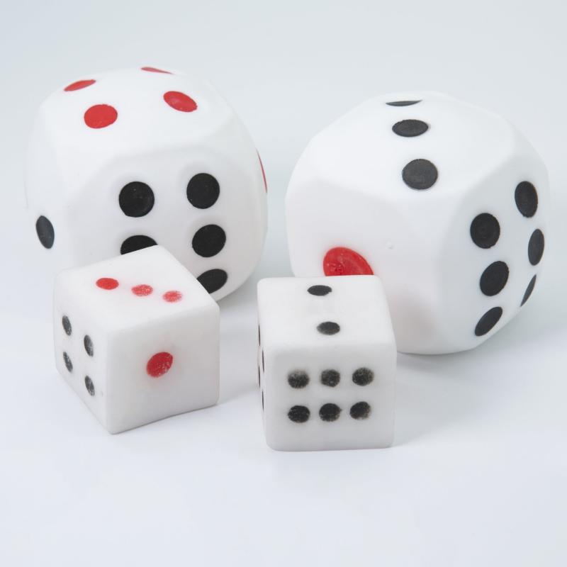 Big & Small Dice Squeeze Toys Stress Relief Flying Chess Ludo Party Supplies